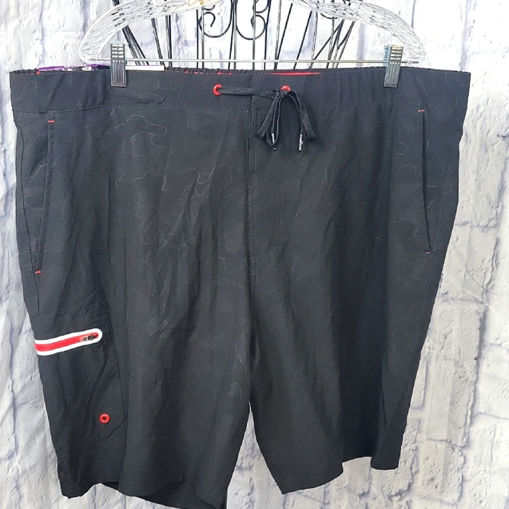 ZeroXposur Red and Black Swim Trunks for Active Adventures XXL/XXG